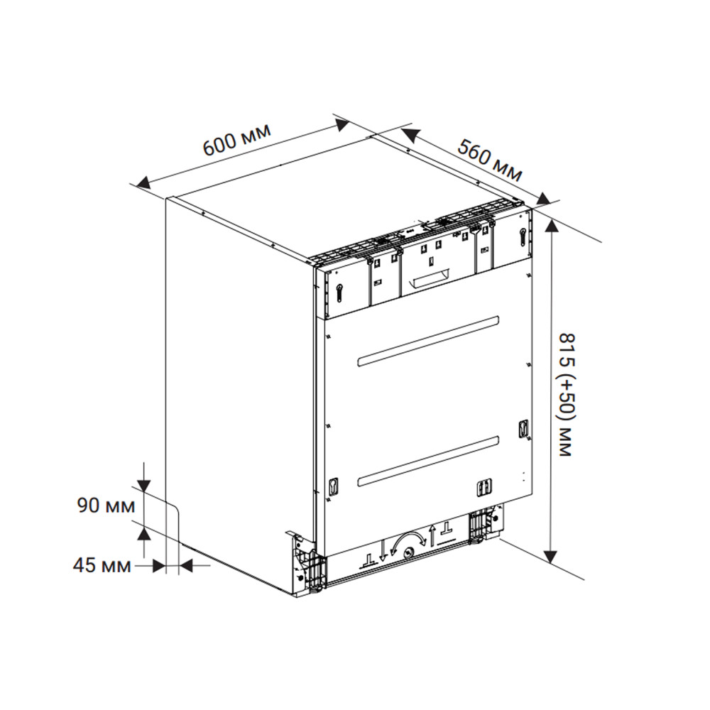 Weissgauff BDW 6138 Touch Inverter Autoopen Timer Floor- фото6