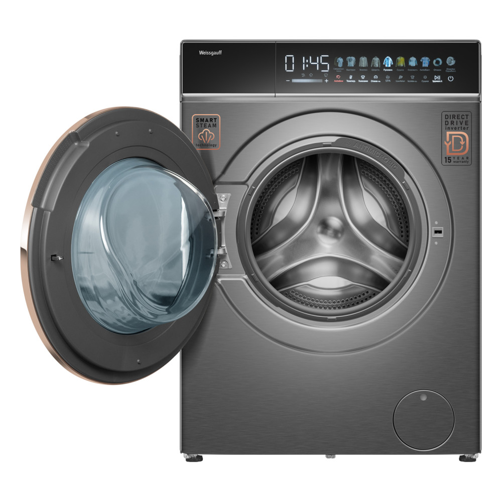 Weissgauff WMD 58411 Direct Drive Inverter Premium Steam Grey- фото4