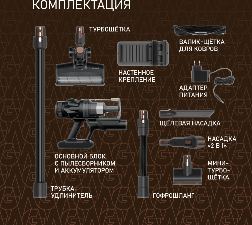 Weissgauff V17 BLDC 830 Graphite StormBlast Turbo- фото7