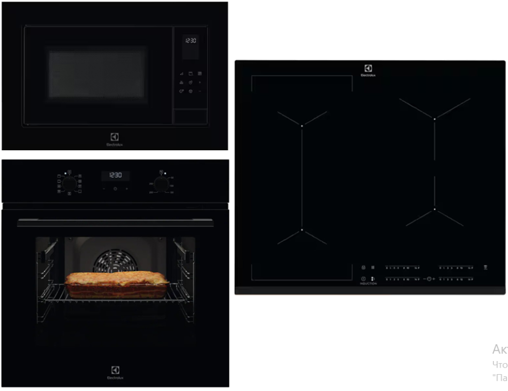 Electrolux EOF5C50BZ + LMS4253TMK + EIV63443- фото