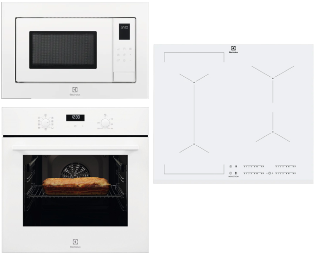 Electrolux EOF5C50BV + LMS4253TMW + EIV63440BW- фото