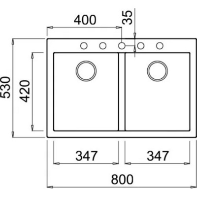 Elleci Quadra 340 G68 Bianco - фото2