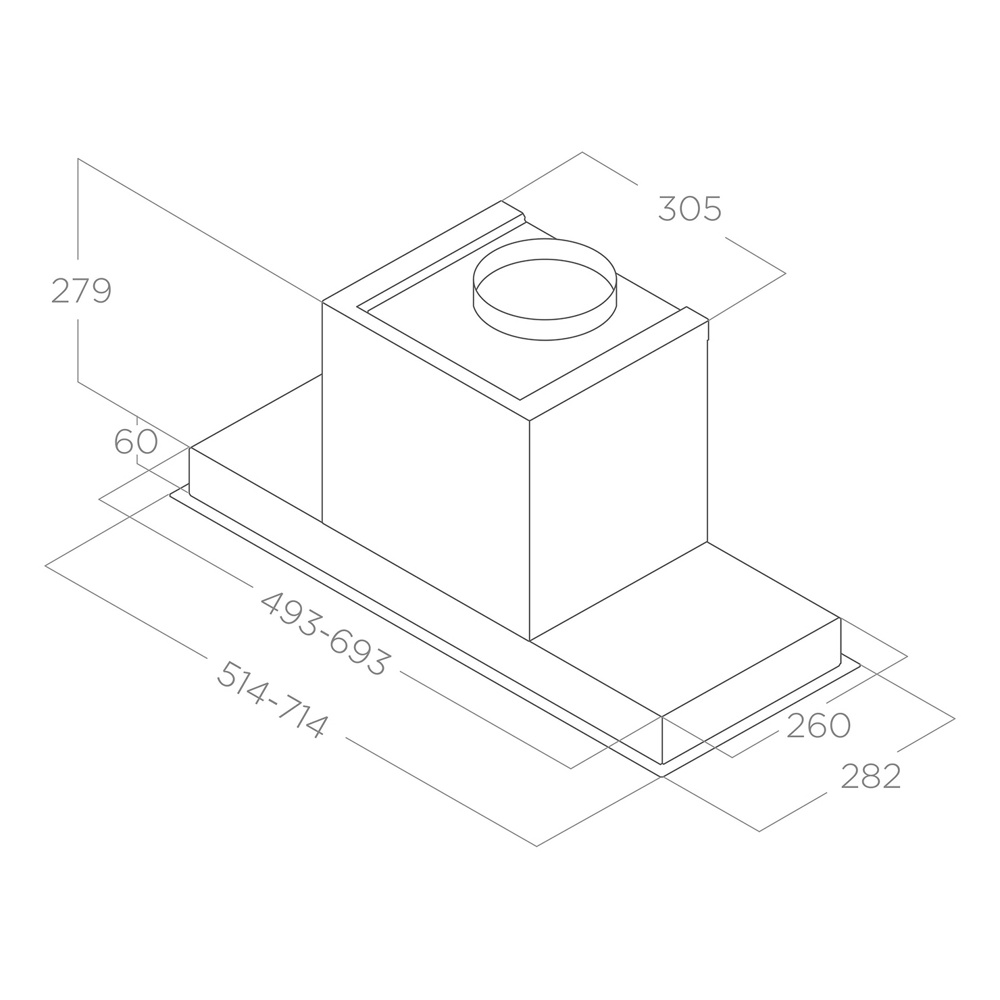 Elica Hidden 2.0 BL MAT/A/72- фото2