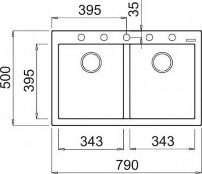 Elleci Quadra 350 G68 Bianco- фото2