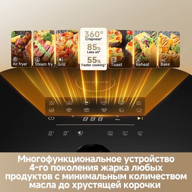Dreame Air Fryer AF30 (белый)- фото3, картинка3 Dreame Air Fryer AF30 (белый)- фото3