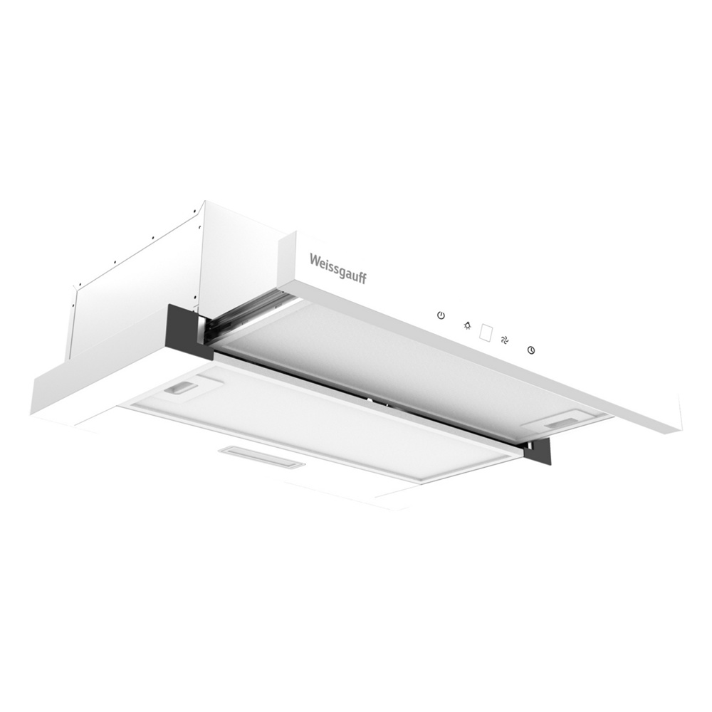Weissgauff TEL 600 2MT Touch White Glass- фото