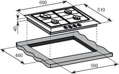 Weissgauff HG640BGh