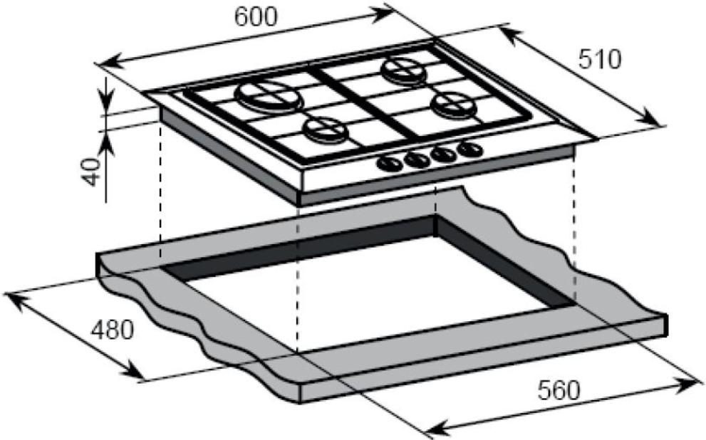 Weissgauff HGG640WGW- фото4